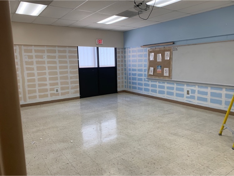 Painting classroom white